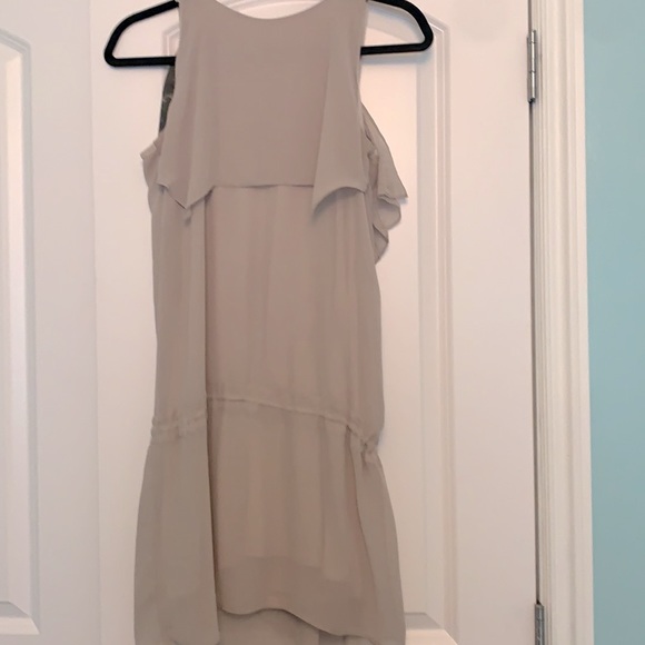 Cream Color summer snappy casual dress - Picture 2 of 2